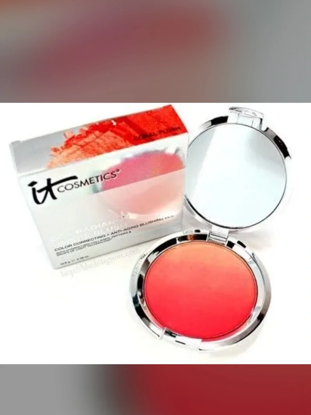 IT COSMETICS - CC+Radiance Ombré Blush/Color Correcting+Anti-Aging/Coral Flush